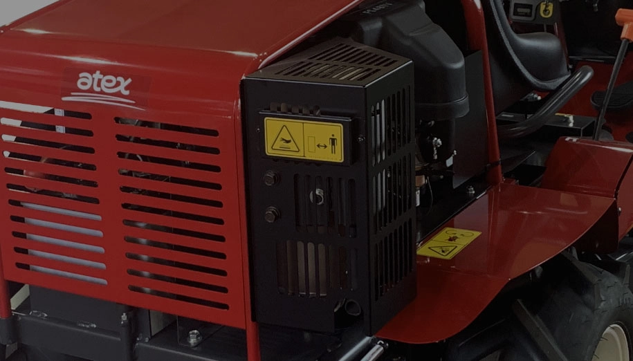Close up photo of lawnmower